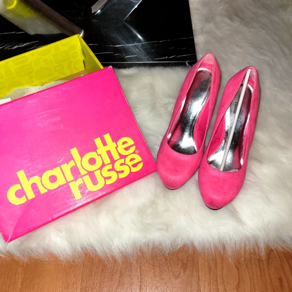 4" Spring Fuchsia Pink Heels
